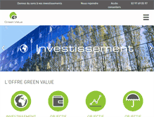 Tablet Screenshot of greenvaluefrance.com